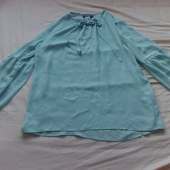 Karl lagerfeld mint green/aqua blouse - Picture 5 of 7